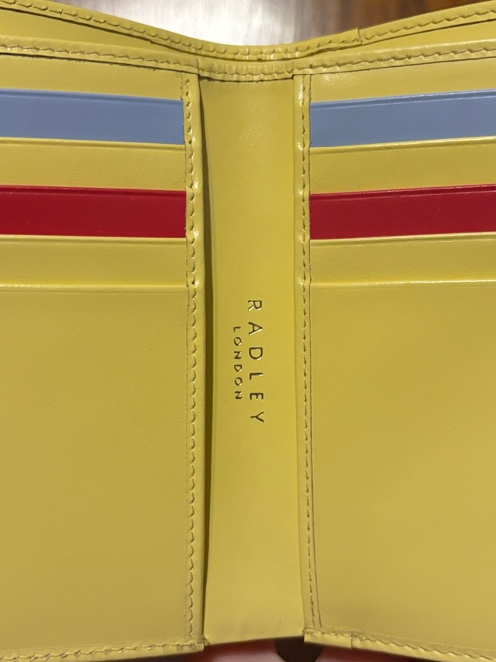 NWT-Radley London-Oh Buoy π Medium Bifold Wallet-Light Yellow-$108 - Picture 10 of 16